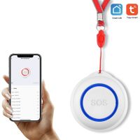 TUYA WiFi SOS Button Wireless SOS Emergency Button Alarm Home Burglar Alarm Sensor 2.4G SOS Senspr Panic Button Sos