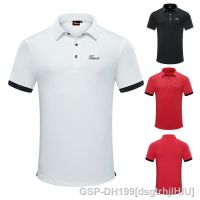 Callaway1 J.lindeberg Mizuno PING1 PXG1 FootJoy DESCENTE♠กางเกงเล่นกอล์ฟผู้ชายเสื้อโปโลแขนสั้นหลวมมีปกแห้งเร็วชุดกีฬาผู้ชายเสื้อกอล์ฟกอล์ฟผู้ชาย