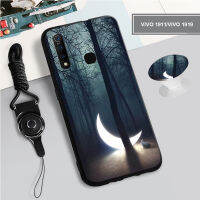 เคสซิลิโคนนิ่มสำหรับ VIVO 1911/1919/Y31S/2054/1805/Y95/1807/1817/Y55พร้อมห่วงและเชือก