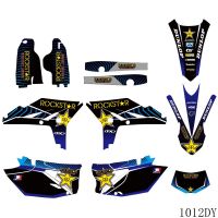 Full Graphics Decals Stickers Motorcycle Background Custom Number Name For YAMAHA WR450F WR 450F WRF 450 2012 2013 2014 2015