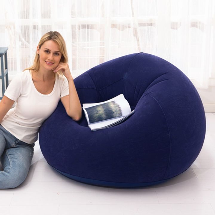 เก้าอี้โซฟาแบบพองผ้านุ่มอากาศสำหรับโซฟาเก้าอี้เล้าจน์ห้องนั่งเล่นเสื่อทาทามิเฟอร์นิเจอร์โซฟาพักผ่อน
