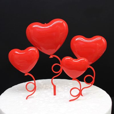 【CW】☁❈№  4Pcs Size Balloons Toppers Day Supplies Anniversary Wedding Decorations Ornaments