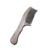 【CC】 New 1Pc Sandalwood Wide Wood Comb Massager Hair Combs Handle with Toothed