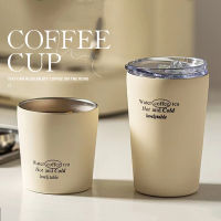 Korean coffee cup 360ml 304 stainless steel insulated water cup portable office mug