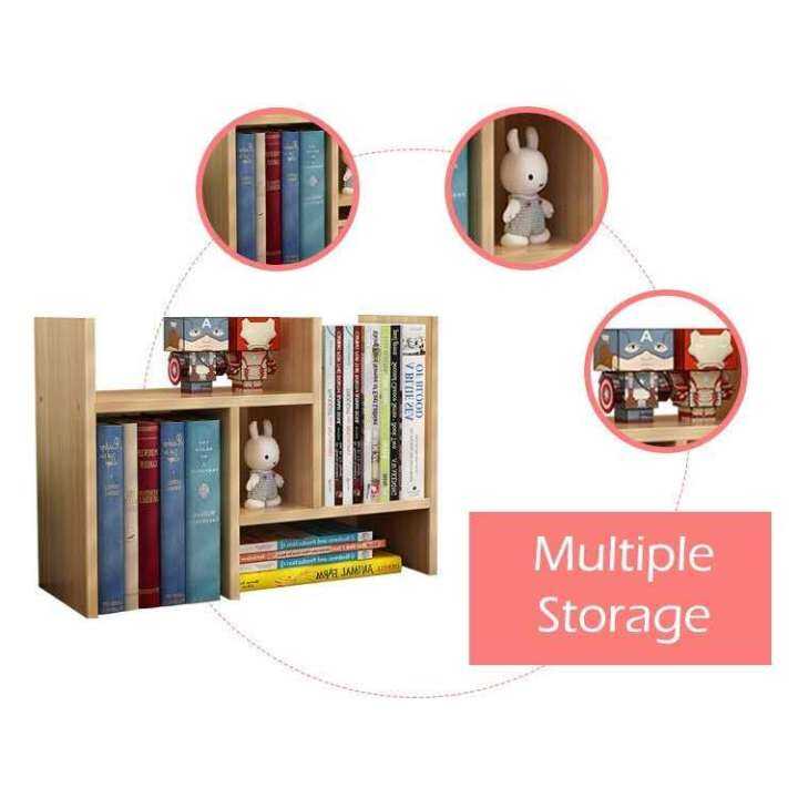 Adjustable Book Shelf Portable Office Table Book Rack Document Storage