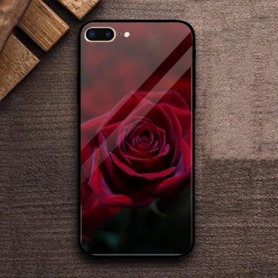 กลีบกุหลาบสีแดง DIY ออกแบบเอง Macro กระจกเทมเปอร์เคสสำหรับ Apple Iphone โทรศัพท์11 12 Mini 13 Pro Max 6 7 Plus 8 X Max XR Samsung Galaxy S9 S10 + P20 Huawei Mate