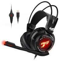 Somic G941 Gaming Headset 7.1 Sound Vibration Headset with Microphone Stereo Bass Noise Cancelling Headphones LED Light USB Plug