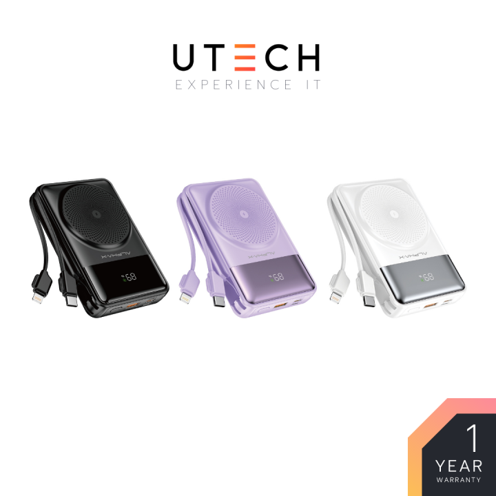 แบตสำรอง-alpha-x-power-bank-alp-10wpd-10000mah-black-purple-white-by-utech