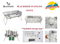 BLACKDEER STAINLESS STOVE เตาแก๊สสำหรับแค้มปิ้ง 2 หัว