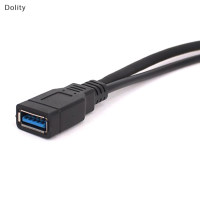 Dolity USB3.0 FEMALE TO Dual USB MALE พร้อม Power Data EXTENSION CABLE USB Y-Splitter Data SYNC CHARGING EXTENSION CABLE CHARGING CABLE