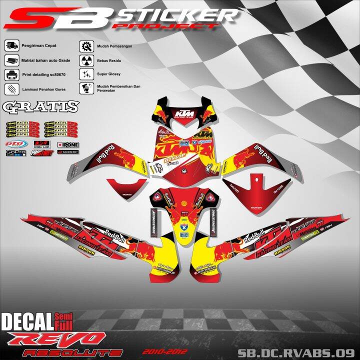 DECAL FULL BODY REVO ABSOLUTE- DECAL STICKER FULL BLOCK HONDA REVO ...