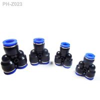 4-10PCS Pneumatic Fittings PY4 PY6 PY8 PY10 PY12 PY14 PY16 Air Piping Y Adapters One Touch Quick Release Fitting Connector