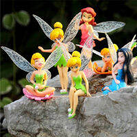 【2021 New】6Pcs Miniature Fairy Fairy ตุ๊กตานางฟ้าตกแต่งสวนตุ๊กตาของเล่น