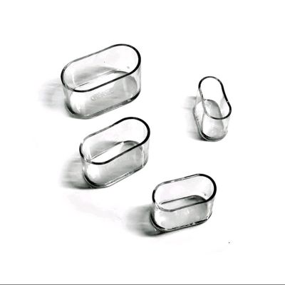 ✜▧﹊ 4PCs/set Oval Chair Leg Pads Furniture Table Covers Caps Feet Protector Socks Dust Cover Non-Slip Furniture Leveling Feet