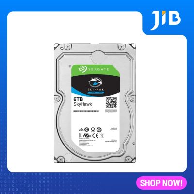 JIB 6 TB HDD (ฮาร์ดดิสก์) SEAGATE SKYHAWK SATA3 (ST6000VX001)
