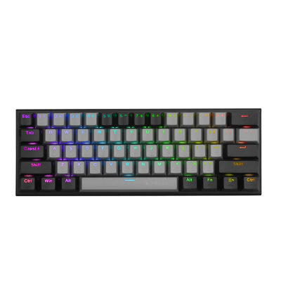 E-YOOSO Z11 RGB USB 60 Mini Mechanical Gaming Keyboard Blue Red Switch 61 Keys Wired detachable cable, portable for travel