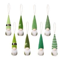 8 Pcs Dwarf Doll Pendant Cloth Gnome Shape Pendant St. s Day Party Ornament