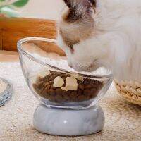 New Non-slip Cat Bowls Glasses Single Bowls with Stand Pet Food Water Bowls for Cats Dogs Feeders Pet Products Cat Bowl