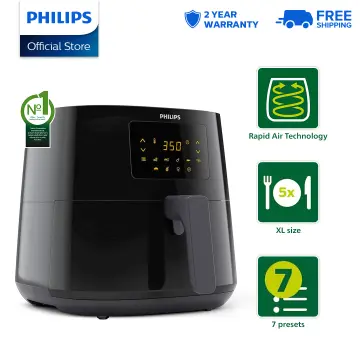 MOOSOO 2 qt. Black Air Fryer for 1-2 People with Timer