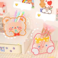 Kawaii Pen Holders Makeup Pencil Pencil Brush Shelf Pen Container Cartoon Home Supplies Ins Desktop Pen Organizer for Girls