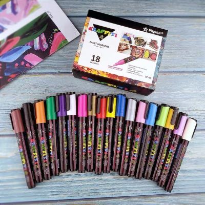 Metallic Marker 1218 Colors to Choose 0.7mm Extra Fine Point Paint Marker Non-Toxic Permanent Marker Pen DIY