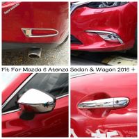 อุปกรณ์เสริมภายนอกสำหรับ Mazda 6 Atenza Sedan &amp; Wagon 2016 2017โคมไฟหลังไฟตัดหมอกหน้า/ฝาปิดมือจับประตู