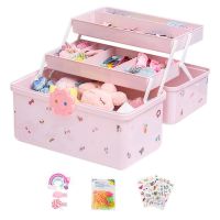 Childrens Hair Accessories Storage Box Baby Head Rope Hairpin Rubber Band Head Jewelry Dressing Cute Girl Jewelry Box