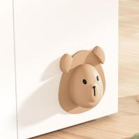 Silicone Door Stopper Decorative Bumpers Cartoon Door Handle Stopper Home Decor Products for Drinking Fountains Bathroom Door Handle Refrigerator Window bearable