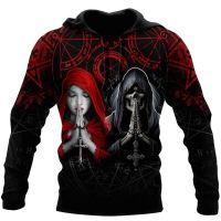 Xsx180305 fashion Sweatshirt beautiful Viking moon Waltz tattoo 3D loaded Unisex Delux Zip Hoodie