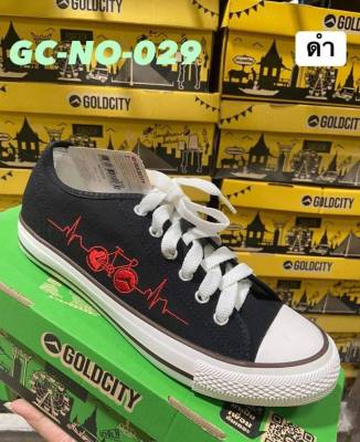 รองเท้าผ้าใบโกลซิตี้  Goldcity สินค้าขายดี  รุ่น NO-029 พร้อมกล่อง   Size 39-45