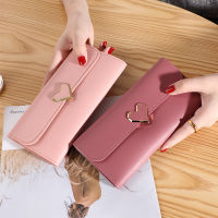 Women Long Wallets Purses Luxury Love Heart Wallets For Ladies Girl Money Pocket Card Holder Female Wallets Phone Clutch Bag