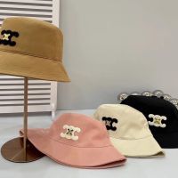 2023 NEW for△☃ 2023 New de Triomphe Bucket Hat Female Street Wear Influencer Same Style Double C Sun Visor Hat Sunscre