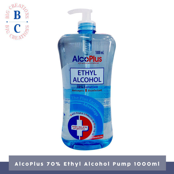 AlcoPlus Ethyl Alcohol 70% Solution 1000ml | Lazada PH