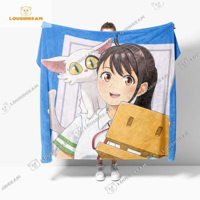 （in stock）Suzuki anime Flannel throw blanket Kaiwaii lovely summer bed blanket textile home living room home decoration（Can send pictures for customization）