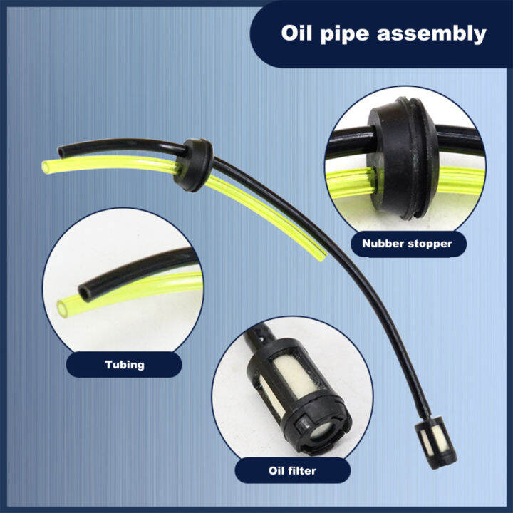 Petrol Strimmer Fuel Hose Pipe With Tank Filter Primer Grommet Assembly