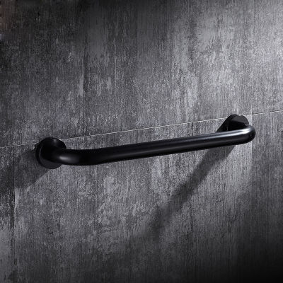 Space Aluminum 304050cm Black Bathroom Handrail Grab Bar Shower Safety Support Tub Handle Toilet Wall Mounted