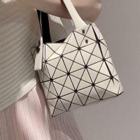 Issey Miyake Bag small square box handbag spring and summer new mini four-grid geometric rhombus vegetable basket bag