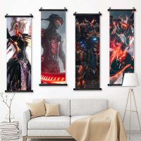 ▣ ผ้าใบ Overwatch ตกแต่งบ้าน Reaper ภาพ Pharah พิมพ์ Mercy โปสเตอร์ Wall Art Scroll แขวนภาพวาดข้างเตียงพื้นหลัง