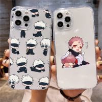 Jujutsu Kaisen เคสโทรศัพท์โปร่งใสใสสำหรับ iPhone 14 11 12 13 Mini Pro XS MAX 8 7 6 6S Plus X SE XR