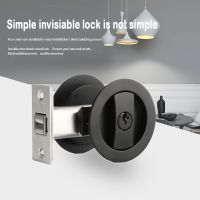 【CW】 ZFOND Sliding Door Lock Keyless Concealed Invisible Set Locks With