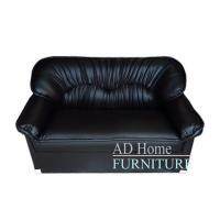 ADHOME  โซฟา 2 ที่นั่งหุ้มหนัง PVC รุ่น SF-1 (สีดำ130)