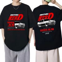 Anime Initial D Drift Ae86 Racing Car Tshirt Takumi Fujiwara R34 Skyline Gtr Jdm Tees Men Cotton Oversized Popular T-Shirt S-4XL-5XL-6XL