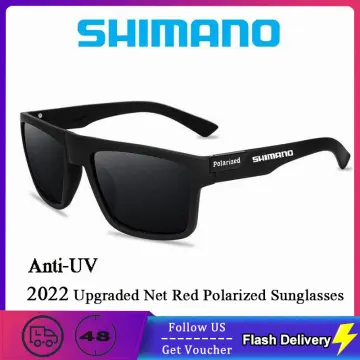 Shimano Polarized Fishing Sunglasses Men's Driving Shades Male Sun