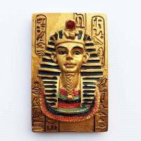 Egypt Check-In Tourist Souvenirs Creative Three-Dimensional Resin Crafts Pharaoh Magnetic Stickers Refrigerator Stickers Souvenirs 【Refrigerator sticker】✤♕
