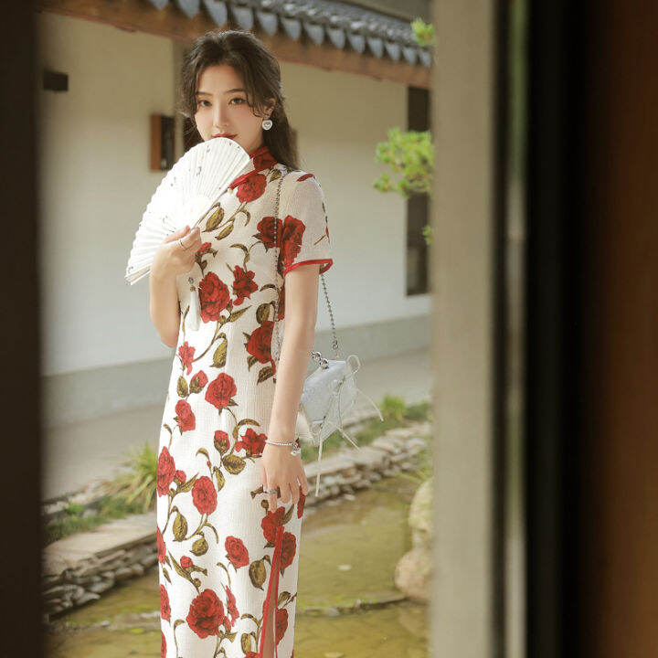 ซูโจวสไตล์ปรับปรุง-cheongsam-ผู้หญิง2022ย้อนยุคเก่าเซี่ยงไฮ้สุภาพสตรีอารมณ์ระดับไฮเอนด์เด็กสาว