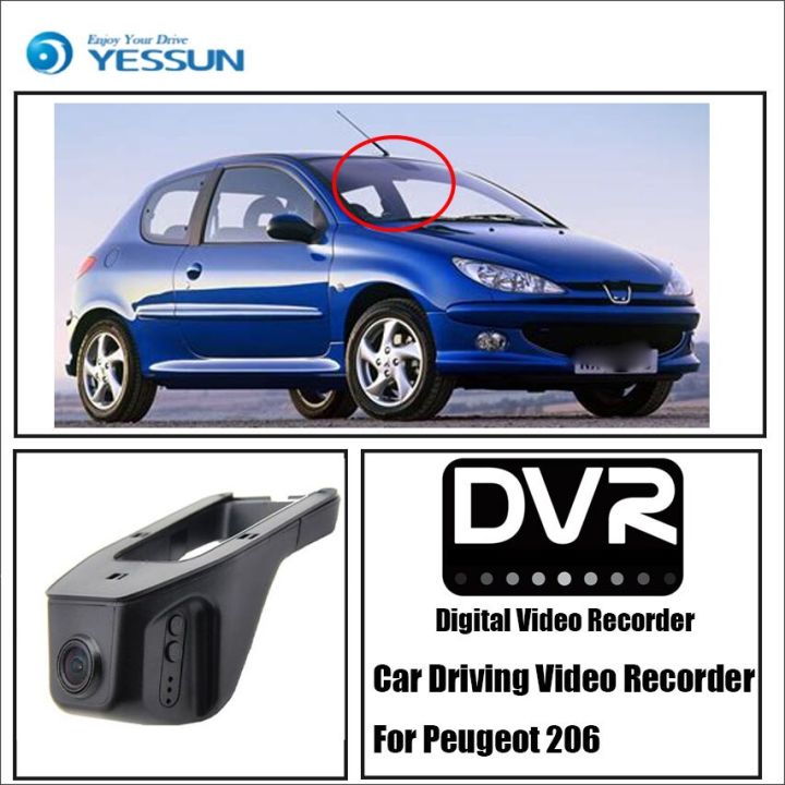yessun-กล้องหน้าติดรถยนต์สำหรับ-peugeot-206-dvr-เครื่องบันทึกวิดีโอการขับขี่สำหรับฟังก์ชั่นการควบคุมแอป-iphone-android