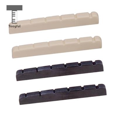 ‘【；】 2Pcs 6 String Electric Guitar Nut Saddle Bone Bridge Nut For Acoustic Folk Guitar Replacement Spare Part Guitar Accessories