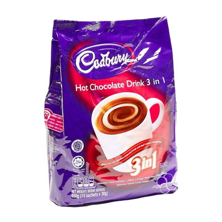 Cadbury 3-in-1 Hot Chocolate Drink 15 x 30g | Lazada PH