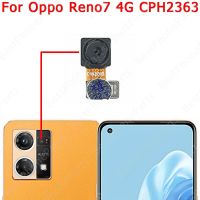 โมดูลกล้องส่องด้านหลังเซลฟี่ด้านหน้าด้านหลังแบบดั้งเดิมสำหรับ Reno7 OPPO 4G Reno8 5G Reno 7 8สายเคเบิลงอได้อะไหล่สำหรับซ่อม