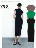 ใหม่♙™Zaraโหด R-2335/167แน่นชุด MIDI เซ็กซี่ผ้าฝ้ายยืดได้สีดำปลูกฝังศีลธรรมของคน2335167 800